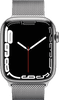 Apple Watch Series 7 4G 45mm Silver Stainless Steel Milanese Watch Strap