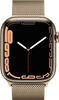 Apple Watch Series 7 4G 45mm Gold Stainless Steel Milanese Watch Strap