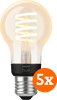 Philips Hue Filament Light White Ambiance Standard E27 5-pack