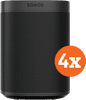 Sonos One SL Schwarz 4er-Pack