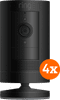 Ring Stick Up Cam Battery ¿ Schwarz 4er-Pack