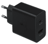 Samsung Super Fast Charging Charger with 2 USB Ports 35W Black