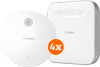Bosch Kabelloser Rauchmelder 4er-Pack + Bosch Smart Home Controller
