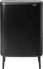 Brabantia Bo Touch Bin Hi Trash Can 60L with Plastic Inner Bucket - Matte Black