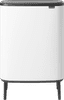 Brabantia Bo Touch Bin Hi Trash Can 2x 30L White