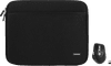 BlueBuilt Laptophülle Breite 33 cm 14 Zoll S Schwarz + Maximus Maus