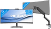Philips 34E1C5600HE/00 + BlueBuilt Monitorhalterung Mechanische Feder für 1 Ultrawide-Monitor