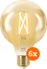 WiZ Smart-Filamentlampe Globe 6er-Pack - Warm- bis kaltweißes Licht - E27