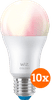 WiZ Smart-Lampe 10er-Pack - Weiß- und Farblicht - E27