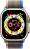 Apple Watch Ultra 4G 49 mm Trail Loop Armband Blau/Grau M/L