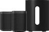 Sonos One SL Doppelpack + Sonos Sub Mini Schwarz