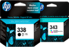 HP 338/343 Cartridge Combo Pack