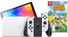 Nintendo Switch OLED Weiß + Animal Crossing New Horizons