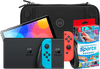 Nintendo Switch OLED Blue/Red + Nintendo Switch Sports + BlueBuilt Travel Case