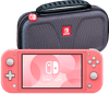 Nintendo Switch Lite Coral + Bigben Official Nintendo Switch Lite Travel Case