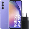 Samsung Galaxy A54 128GB Lila 5G + Samsung Schnellladegerät Schwarz