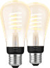Philips Hue Filament Light White Ambiance Edison E27 2-pack