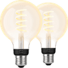 Philips Hue Filament Light White Ambiance Globe E27 2-pack