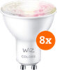 WiZ Smart Spot 8er-Pack - Farbiges und weißes Licht - GU10