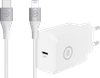BlueBuilt Power Delivery Charger USB-C 30W White + Lightning Cable 1.5m Nylon White