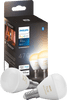 Philips Hue Luster Kugellampe White Ambiance E14 2er-Pack