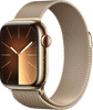 Apple Watch Series 9 4G 41mm Gold Stainless Steel Milanese Watch Strap