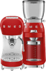 SMEG ECF02RDEU Rot + Kaffeemühle