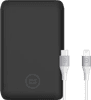 BlueBuilt Powerbank mit Schnellladefunktion 10.000 mAh + Lightning-Kabel 1,5 m Nylon Weiß