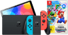 Nintendo Switch OLED Blau/Rot + Super Mario Bros. Wonder