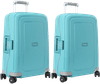 Samsonite S'Cure Spinner 55 cm Aqua Blue Duo Kofferset