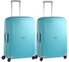 Samsonite S'Cure Spinner 69 cm Doppelpack Aqua Blue