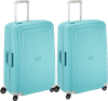 Samsonite S'Cure Spinner 75 cm Doppelpack Aqua Blue