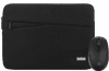 BlueBuilt Premium Laptophülle für Apple MacBook Air 13 Zoll Schwarz + BlueBuilt Tradendum Kabellose Bluetooth-Maus