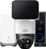 eufyCam Solocam S340 + eufy Video Doorbell E340 + Homebase 3