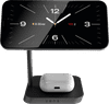 ZENS 2-in-1 MagSafe und Qi2 Kabelloses Ladegerät 15 W mit Ständer Schwarz