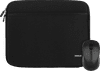 BlueBuilt Laptophülle Breite 33 cm 14 Zoll S Schwarz + Nexum kabellose Maus