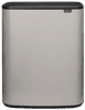 Brabantia Bo Touch Bin Mülleimer 2 x 30 Liter Soft Grey
