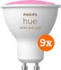 Philips Hue White and Color GU10 9-pack