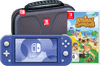Nintendo Switch Lite Blue + Animal Crossing New Horizons + Travel Case