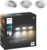 Philips Hue Adore Badezimmer-Einbaustrahler White Ambiance Rund - Chrom 3er-Pack + Dimmer