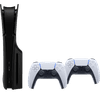 PlayStation 5 Slim mit Laufwerk + Covers Schwarz + Zusätzlicher Controller Weiß