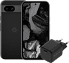 Google Pixel 8a 128GB Black 5G + BlueBuilt Charger with USB-C Port 30W Zwart