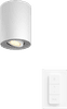 Philips Hue Pillar Mounted Spot Light White Ambiance - White - 1-spot + Dimmer