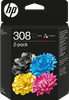 HP 308 Cartridges Combo Pack
