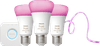Philips Hue White and Color Starter Pack E27 3-pack + Solo LED Strip 3m
