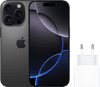 Apple iPhone 16 Pro 256GB Titan Schwarz + Apple Schnellladegerät