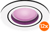 Philips Hue Centura Recessed Spot Light White and Color - Round -  White - 12-pack