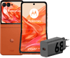 Motorola Razr 50 256GB Orange 5G + Motorola Charger 30W Black + USB-C Cable 1m Black
