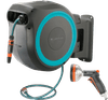 Gardena Wand-Schlauchbox 35 RollUp XL Blau + Premium Brause