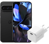 Google Pixel 9 Pro 128GB Schwarz 5G + BlueBuilt Ladegerät 30 W Weiß